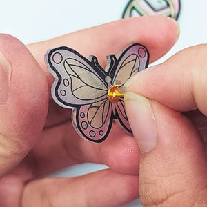 DIY Craft Kit Kreativset – Ansteckpins, 18 Stück