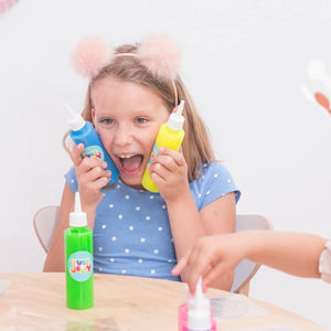 Tubi Jelly Set mit 6 Farben + kleines Aquarium –  Monster