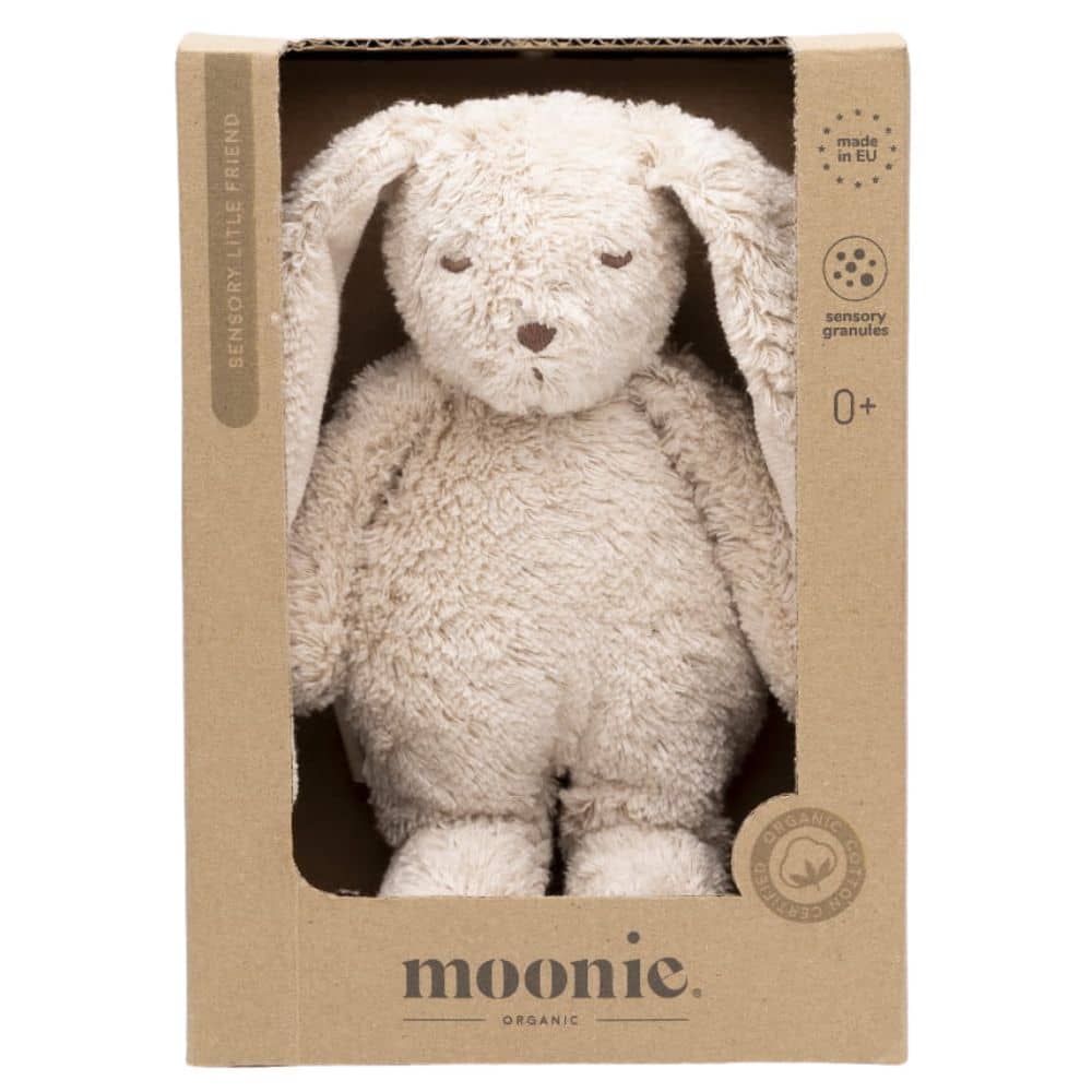 Sensorisches Kuscheltier Kaninchen – Sand 19 cm