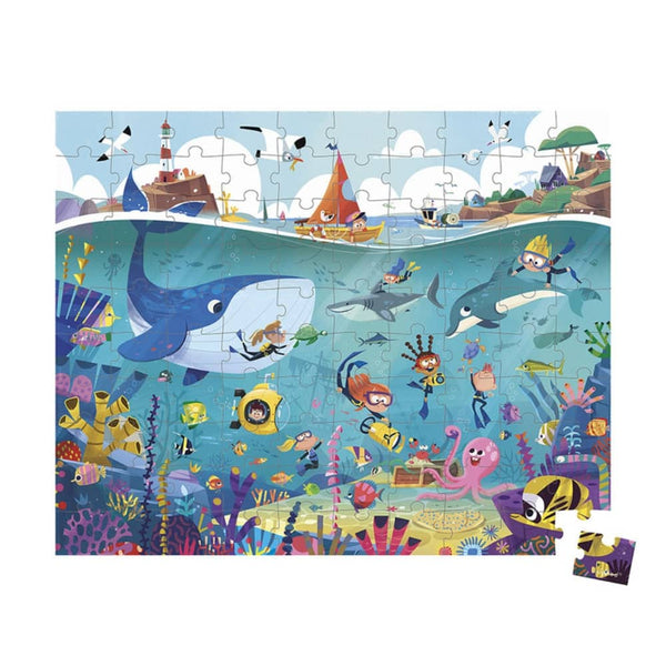 Puzzle im Koffer – Unterwasserwelt 100 Teile