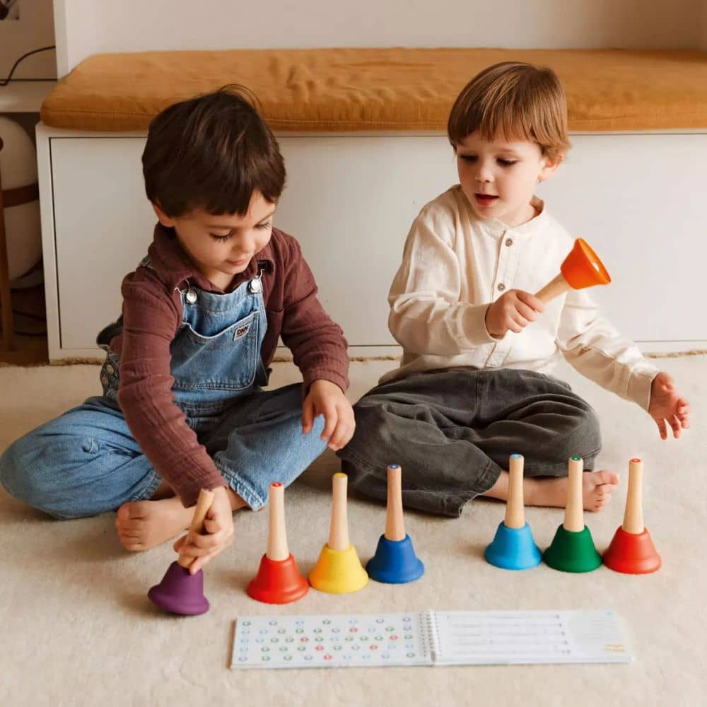 8-stimmige Musikglöckchen Dingdangbu – mit Holzgriff