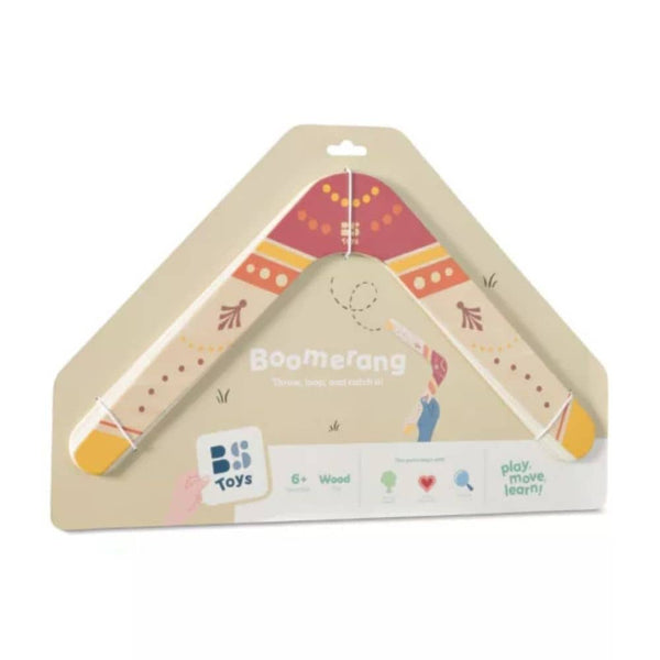 Ein Bumerang aus Holz