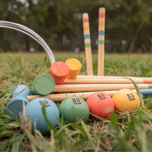 Krocket-Set aus Holz