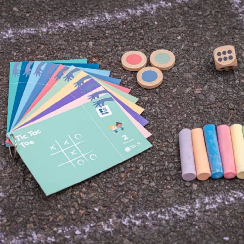 Spiel- und Rätselset mit Kreide