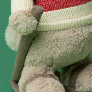 Kuscheltier Beiger Hase auf Skiern (20 cm)