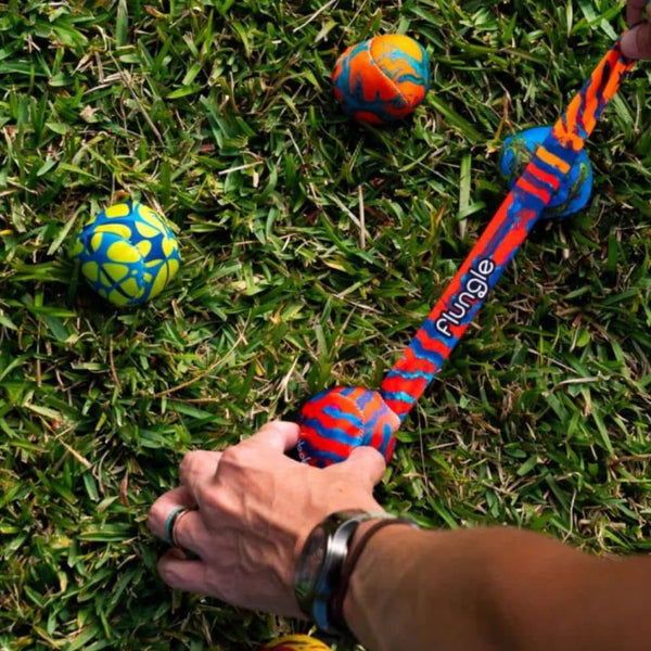 Flungle Outdoor-Geschicklichkeitsspiel – Boccia-Set für Strand & Garten