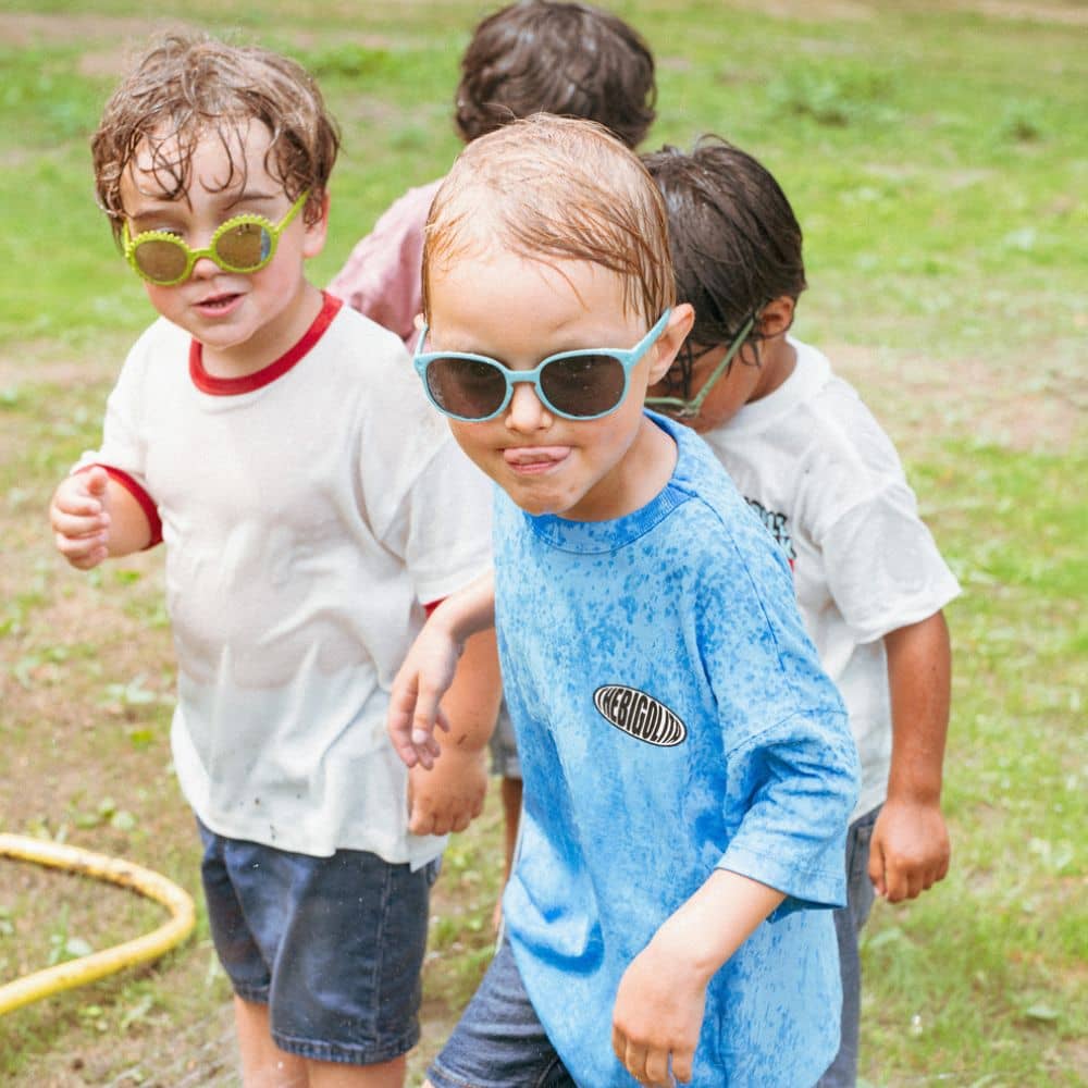 Flexible Kindersonnenbrille Fleur 0-12 Mon. - Olive