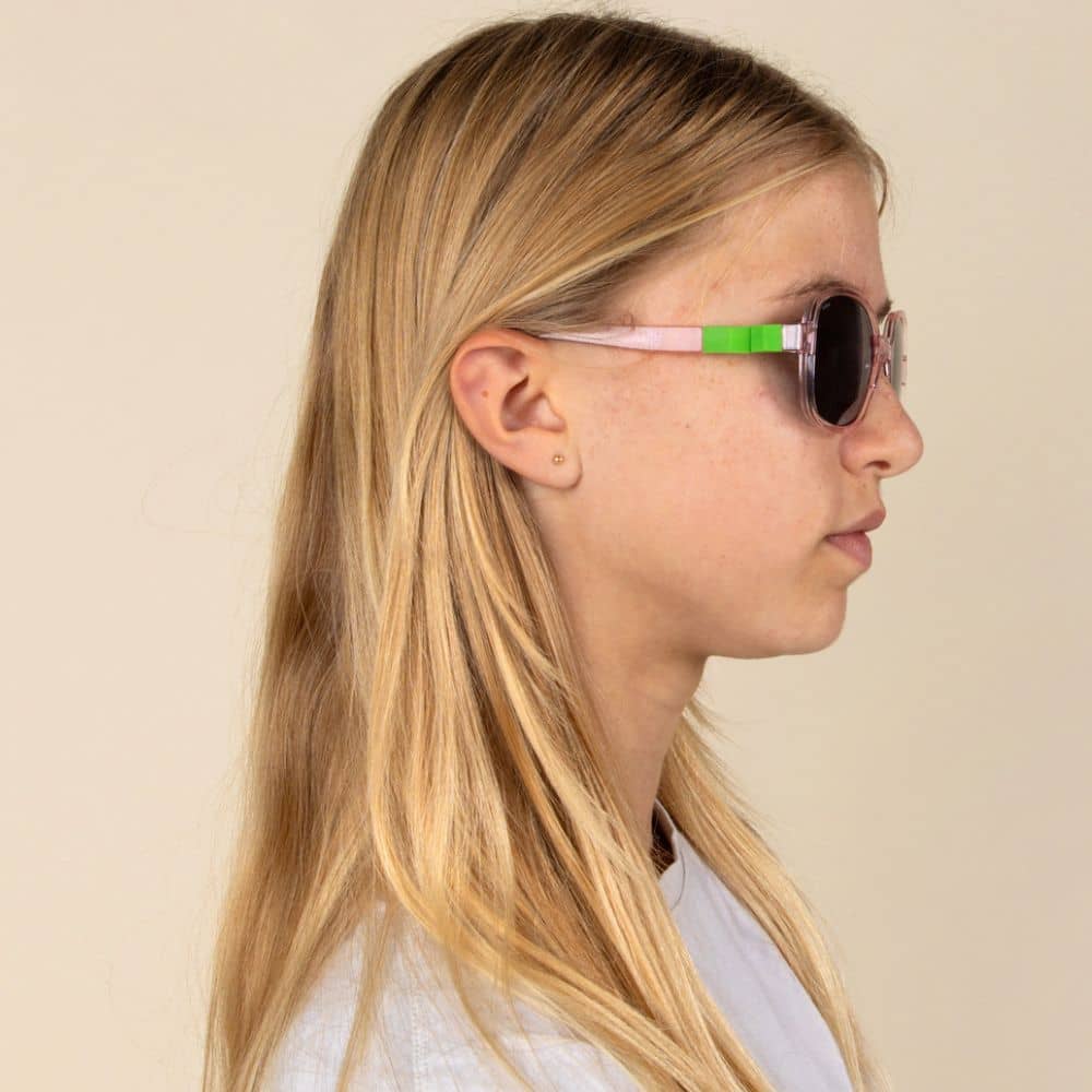 Flexible polarisierte Kindersonnenbrille Urban 7-12 J. - Verbena Green