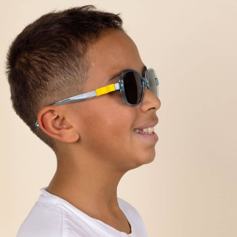 Flexible polarisierte Kindersonnenbrille Urban 4-7 J. - Storm Yellow