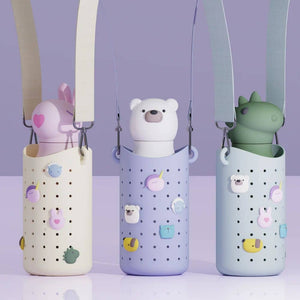 Flaschenhalter mit Gurt Bestie Sling – Grau