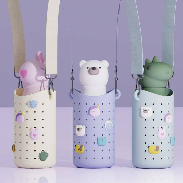 Flaschenhalter mit Gurt Bestie Sling – Grau