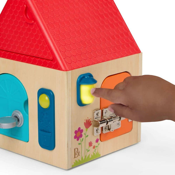 Holz-Spielhaus mit Schlössern - Unlock & Learn Box