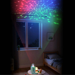 Disco-Karaoke-Set für 2 Mikrofone mit Projektor – rosa