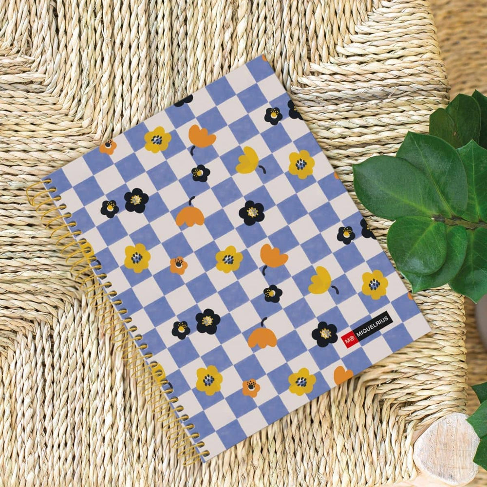 Notizbuch, kariertes Heft, Spiralbindung, A5 – Square It, 120 Seiten