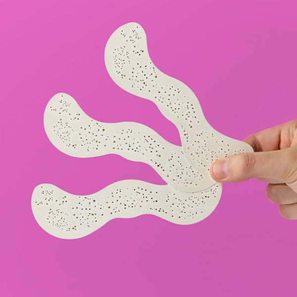 Gesichtssticker – goldene Glitzersommersprossen, 3 Stück