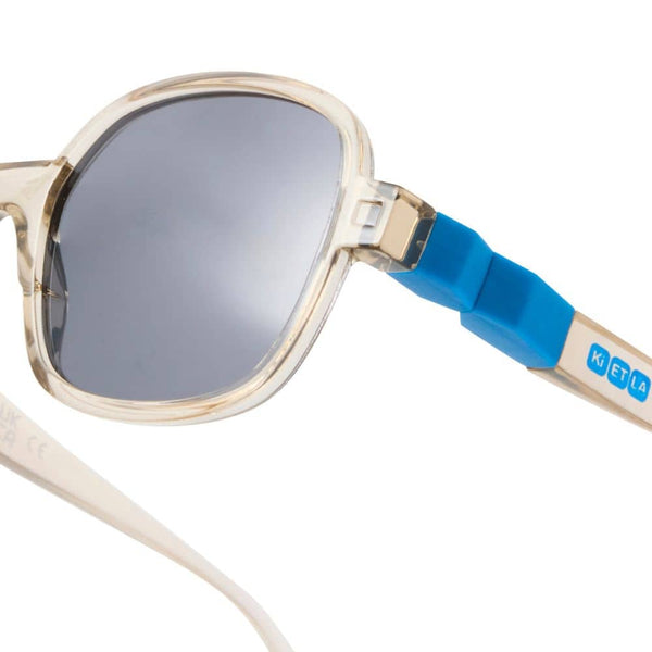 Flexible polarisierte Kindersonnenbrille Urban 4-7 J. - Moka Blue
