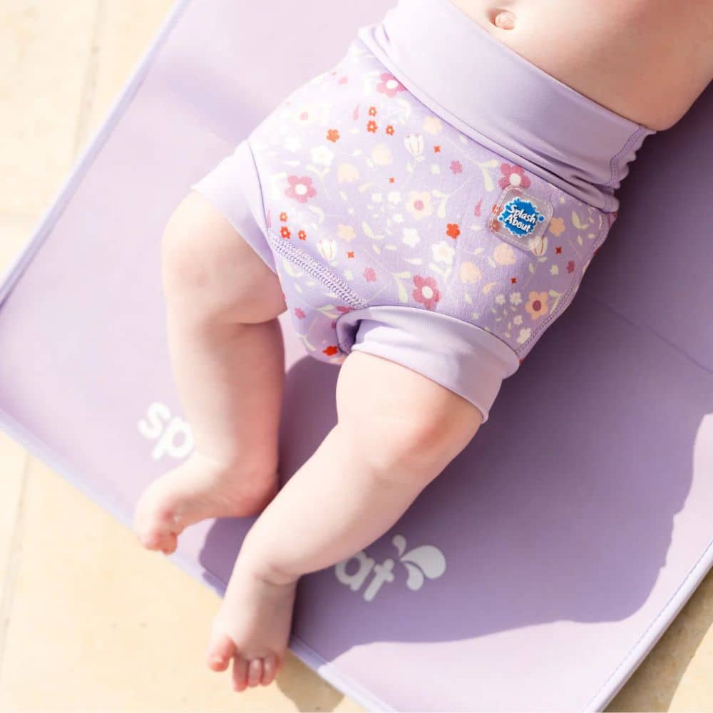Schwimmwindel - Happy Nappy Duo, Lilac Spring (XXL, 2-3 Jahre)