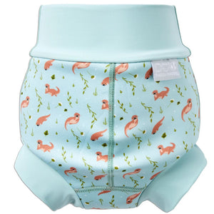 Happy Nappy DUO Schwimmwindel für 2–3-Jährige – Playful Otters (XXL)