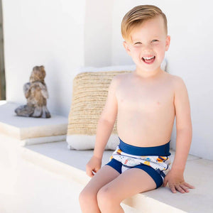 Happy Nappy DUO Schwimmwindel 12–24 Monate – Tug Boats (XL)