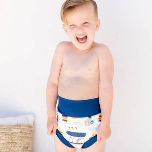 Happy Nappy DUO Schwimmwindel für 2–3-Jährige – Tug Boats (XXL)