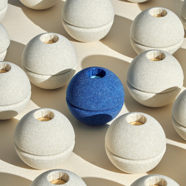 Schaumstoffball - deep blue/sky blue