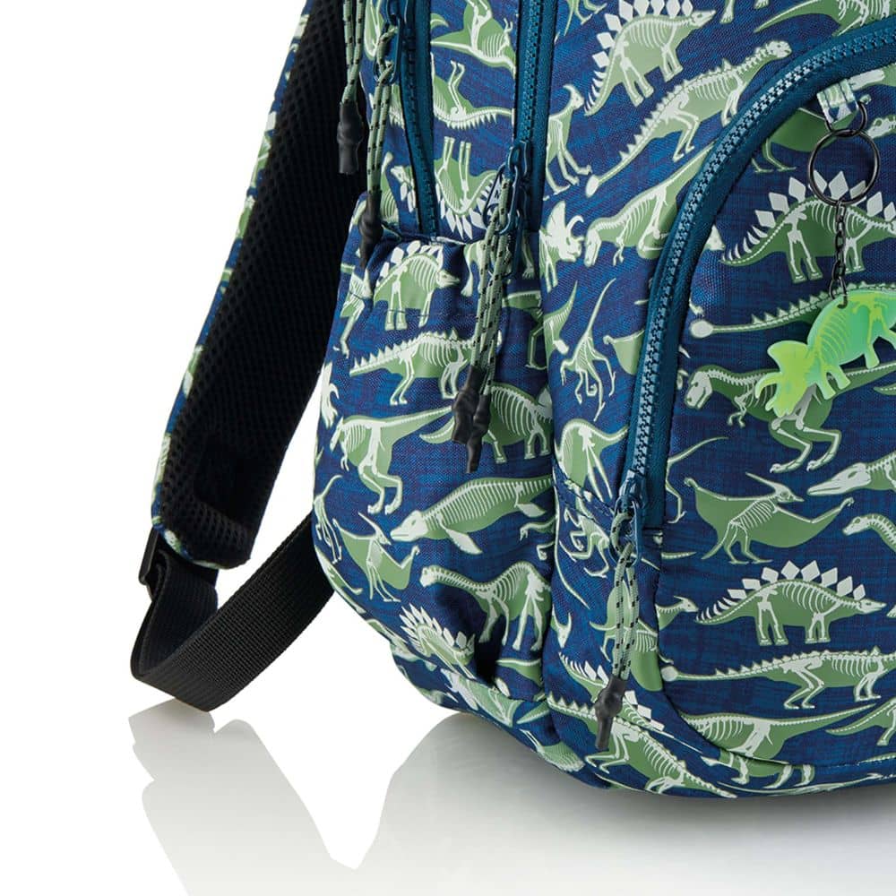 Dreikammer-Rucksack, der im Dunkeln leuchtet - Dinosaurier 27 l
