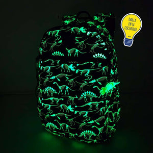 Dreifachfach-Rucksack Lizbona - Dinosaurier, 15 l