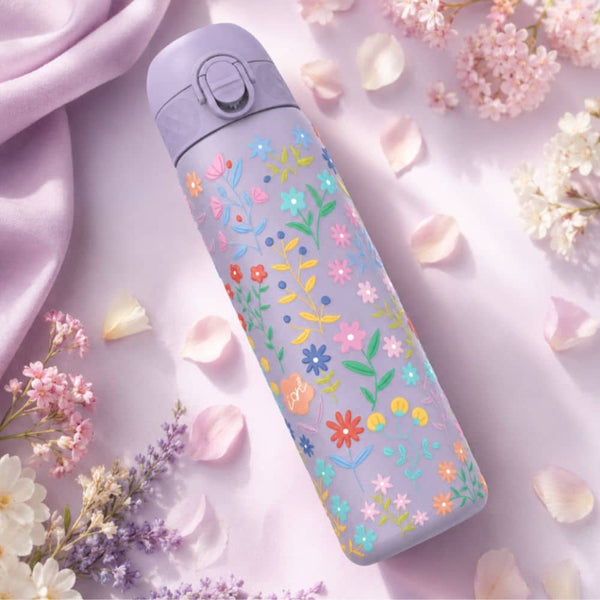 Stahlflasche 600 ml ION8 - Delicate Floral