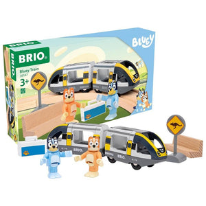 Verpackung BRIO Bluey Train von der Seite