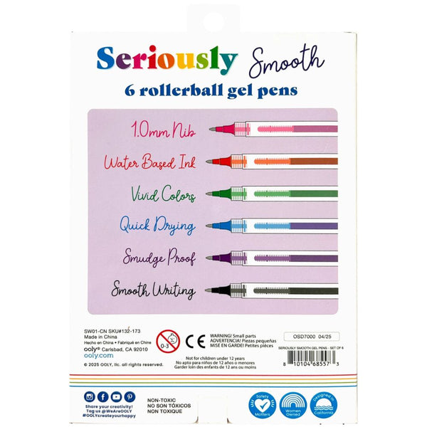 Ultraweiche und geschmeidige Kugelschreiber Seriously Smooth, 6 Stück