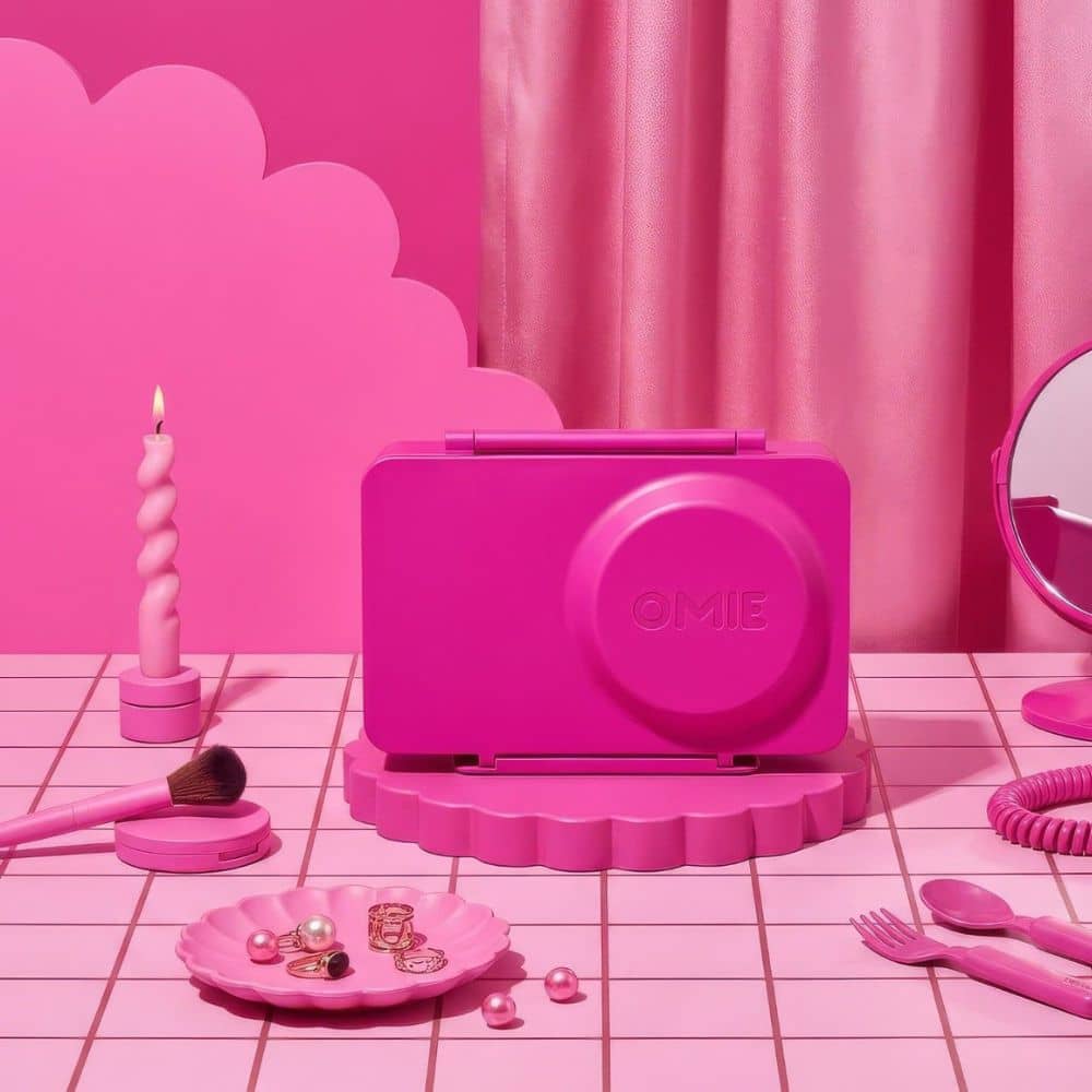 Lunchbox mit Thermosbehälter OmieBox Up - Pop Pink