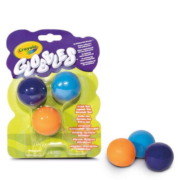 Anti-Stress-Knetbälle zum Werfen, schmutzfrei – Globbles (3 Stück)