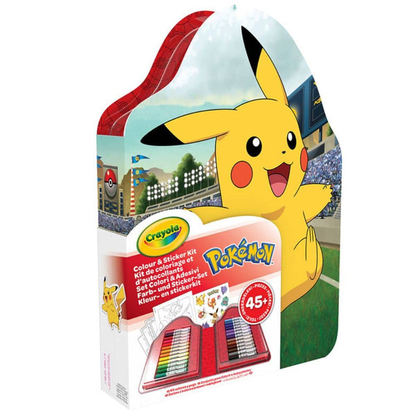 Malset mit Filzstiften und Stickern 47-tlg. – Pokémon 4+