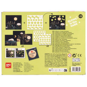 Kreativ-Set mit Leuchtaufklebern – Bär