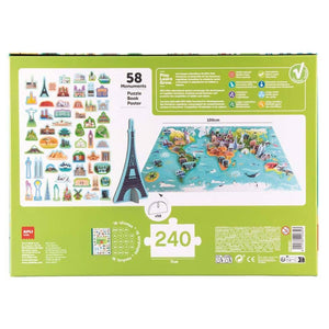 3D-Puzzle – Weltwahrzeichen (240 Teile)
