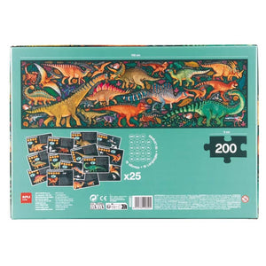 Lernpuzzle – Ausgestorbene Tiere Dinosaurier (200 Teile)