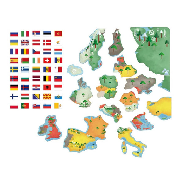 Magnetisches Lernspiel – Flaggen Europas