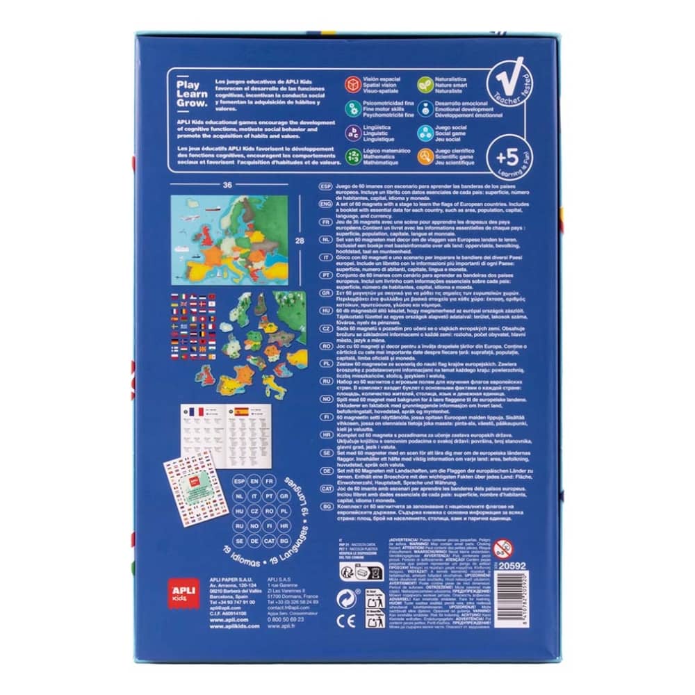 Magnetisches Lernspiel – Flaggen Europas