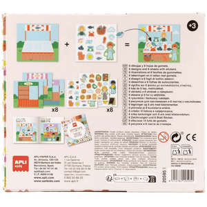 Kreativ-Set mit Stickern – Markt