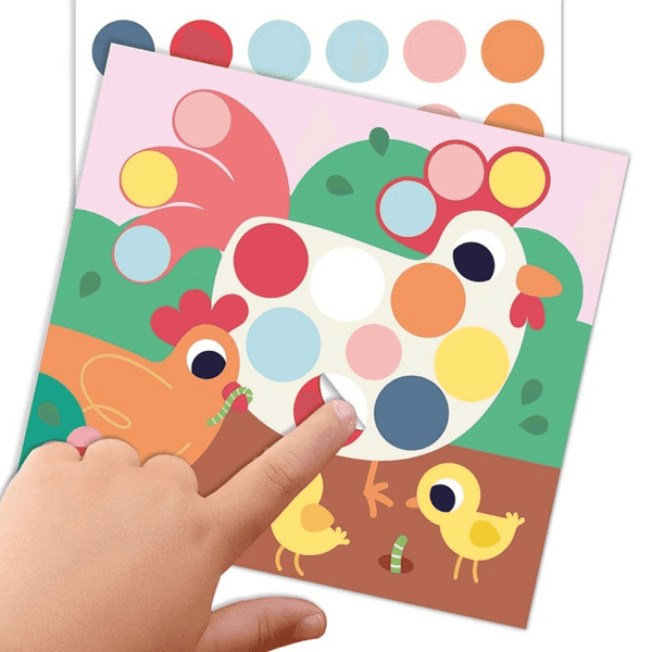 Kreativ-Set mit Stickern – Bauernhof