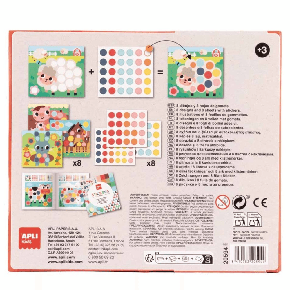 Kreativ-Set mit Stickern – Bauernhof