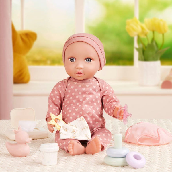 Set zum Wickeln einer Babypuppe mit zusätzlichem Zubehör