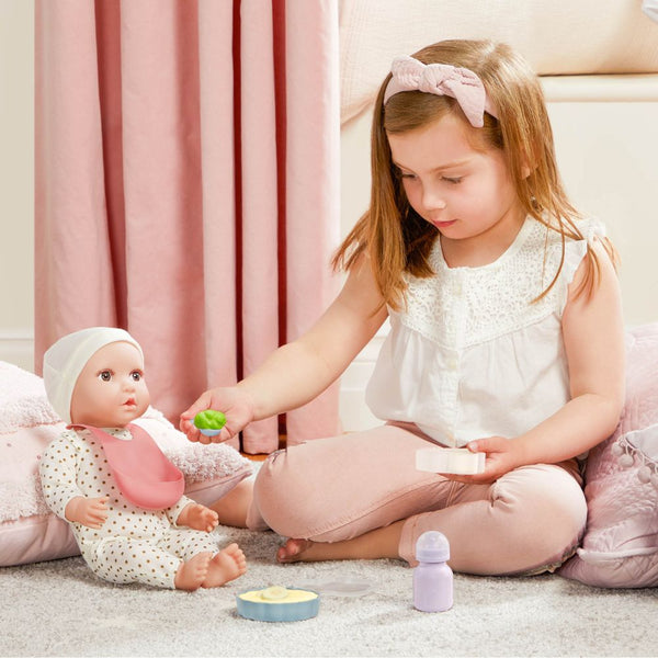 Fütterungsset für Babypuppen mit zusätzlichem Zubehör