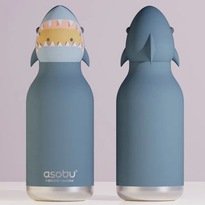 Thermosflasche mit Strohhalm von Bestie – Hai, 460 ml