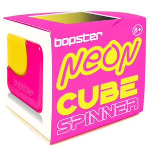 Geschicklichkeitsspielzeug - Fidget Cube Spinner - Neonrosa/Neongelb