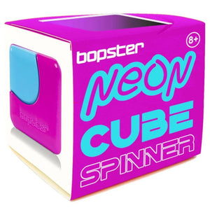 Geschicklichkeitsspielzeug - Fidget Cube Spinner - Violett/Neonblau