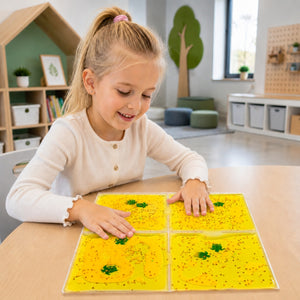 Sensorik-Knetspielzeug - Squishy Sensorik-Panel mit Flüssigkeit - Gelb