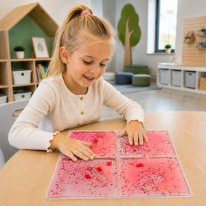 Sensorik-Knetspielzeug - Squishy Sensorik-Panel mit Flüssigkeit - Rot
