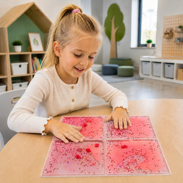 Sensorik-Knetspielzeug - Squishy Sensorik-Panel mit Flüssigkeit - Rot