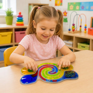 Sensorik-Knetspielzeug - Squishy Sensorik-Tunnel mit Flüssigkeit – Bunt
